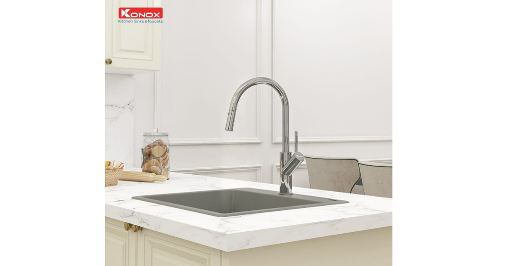 Vòi rửa bát Konox Ponte Chrome