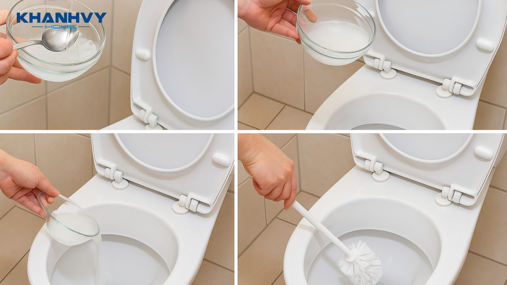 Phèn chua có tính sát khuẩn cao và khử mùi bồn cầu hiệu quả