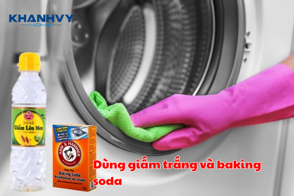 Vệ sinh lòng máy giặt bằng baking soda