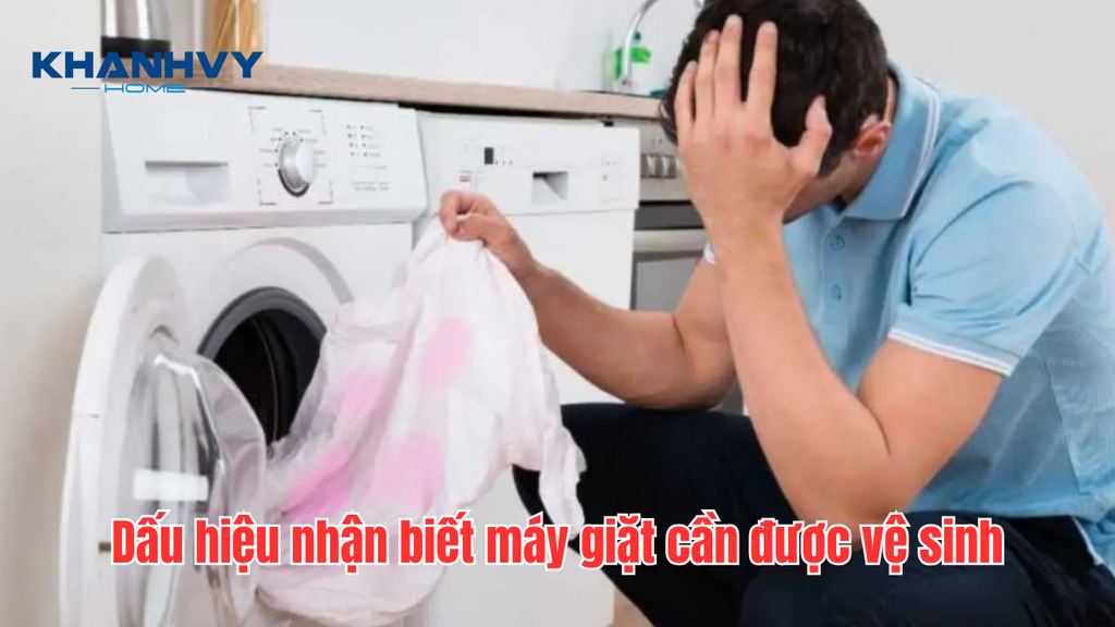 Quần áo đã giặt nhưng vẫn có mùi hôi, không sạch