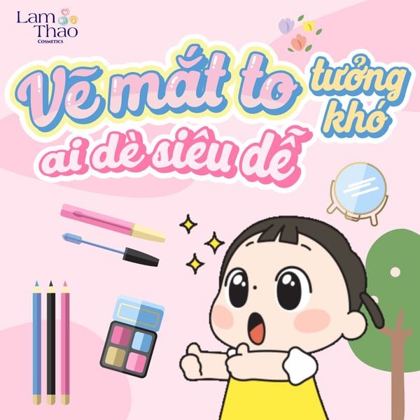 TIP VẼ MẮT TO ĐẸP CHUẨN HÀN QUỐC SIÊU DỄ