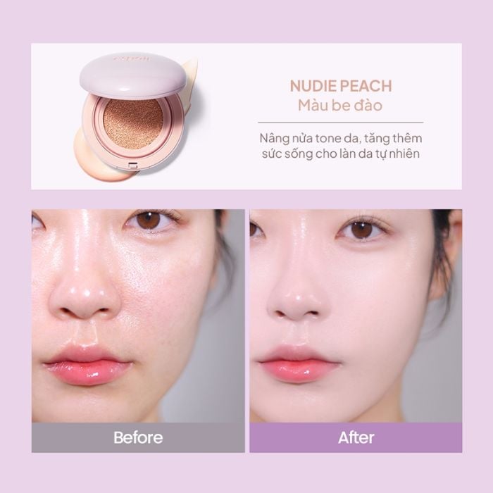 Phấn Nước Chống Nắng Nâng Tone Espoir Dewlike Jello Tone Up Cushion SP –  Lam Thảo Cosmetics