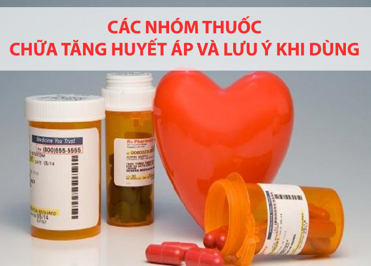 Các nhóm thuốc chữa tăng huyết áp và lưu ý khi dùng