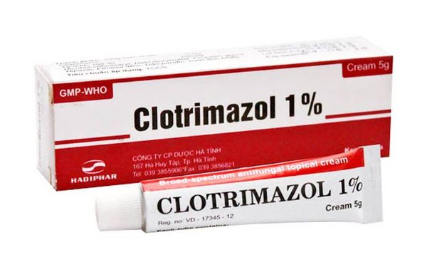 Một sản phẩm Clotrimazole dạng bôi trên thị trường