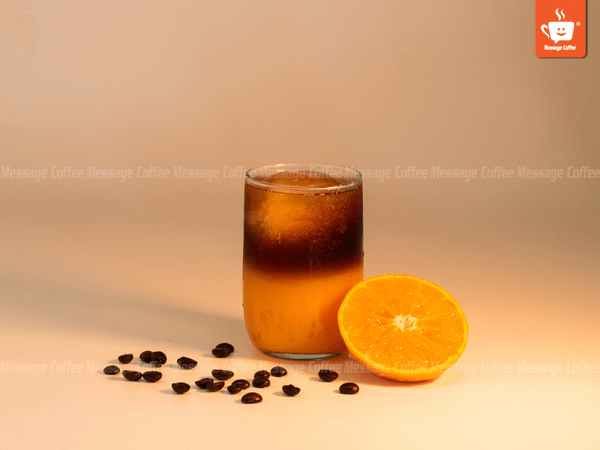 cà phê cam tươi