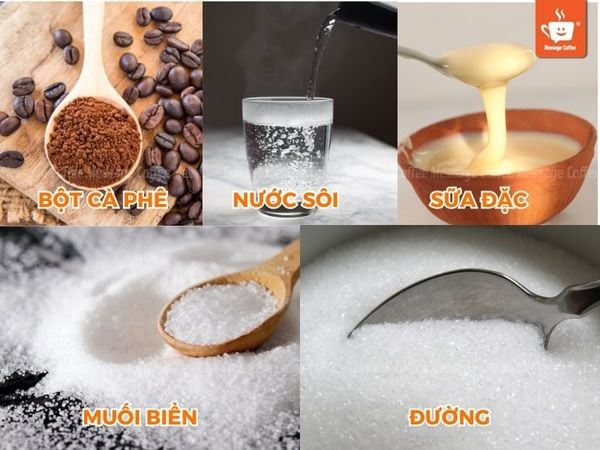 nguyên liệu pha cà phê muối