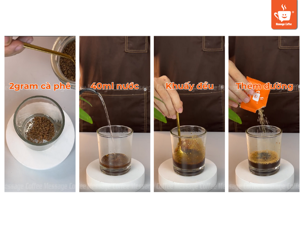 cách pha cà phê hòa tan