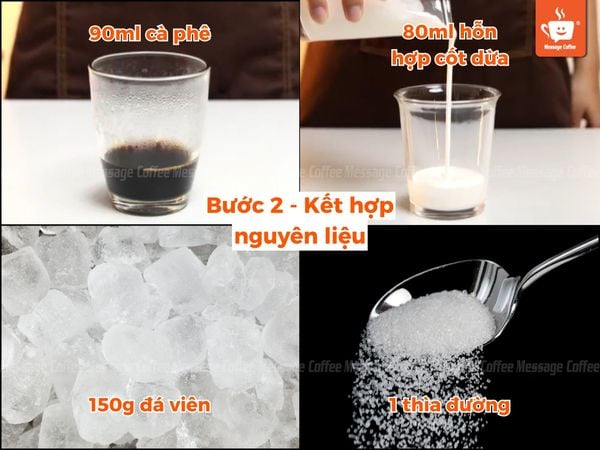 cách làm cafe cốt dừa