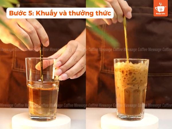 cách pha cà phê sữa