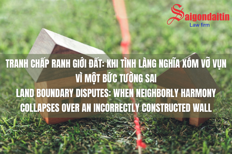 TRANH CHẤP RANH GIỚI ĐẤT: KHI TÌNH LÀNG NGHĨA XÓM VỠ VỤN VÌ MỘT BỨC TƯỜNG SAI