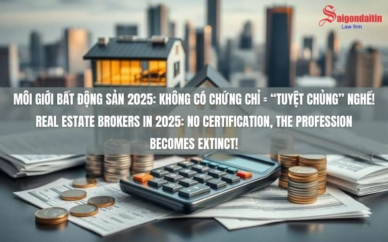 MÔI GIỚI BẤT ĐỘNG SẢN 2025: KHÔNG CÓ CHỨNG CHỈ = ‘TUYỆT CHỦNG’ NGHỀ!”