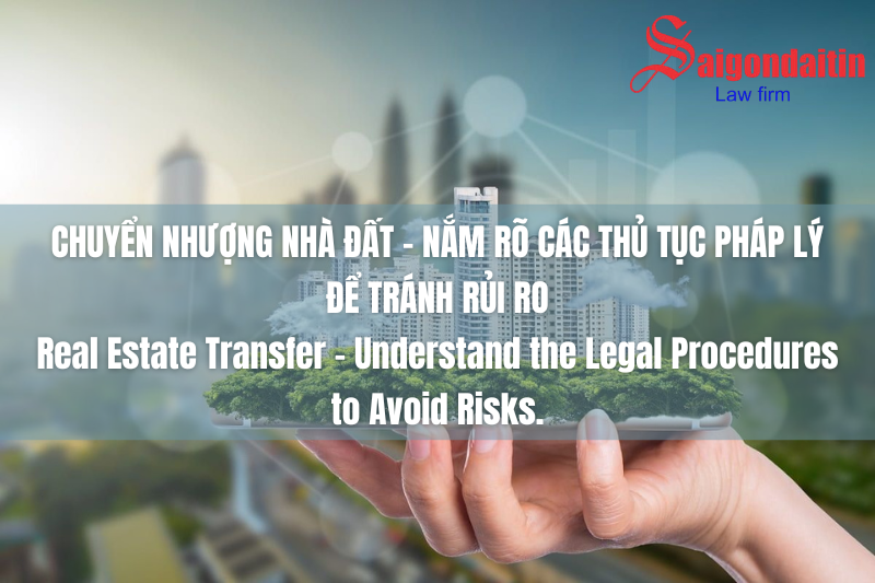 đồ họa miêu tả thủ tục pháp lý chuyển nhượng nhà đất