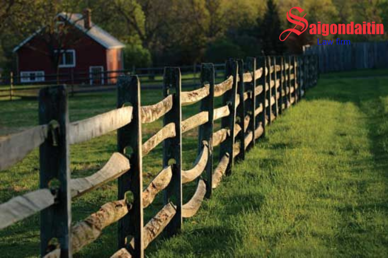 đồ họa miêu tả tranh chấp ranh giới đất