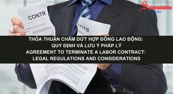 đồ họa miêu tả thỏa thuận chấm dứt hợp đồng lao động