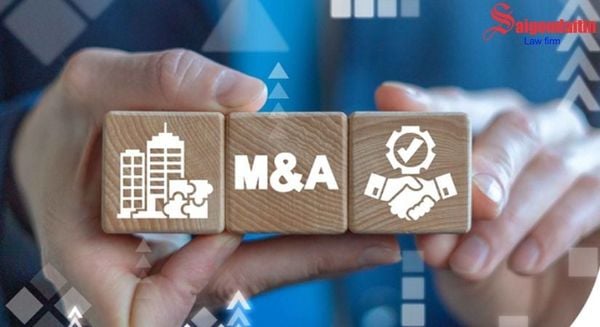 đồ họa miêu tả thủ tục sáp nhập doanh nghiệp