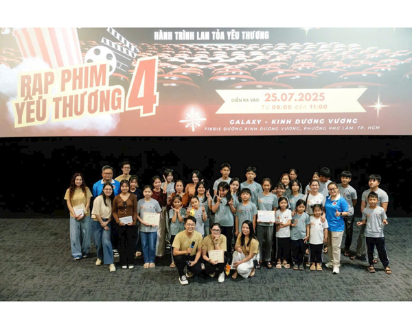Thanh Trung Phát đồng hành cùng “Rạp Phim Yêu Thương số 4” – Hành trình lan tỏa yêu thương mùa hè 2025