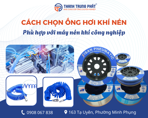 Cách chọn ống hơi khí nén phù hợp với máy nén khí công nghiệp
