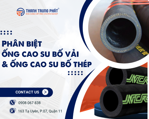 Cách phân biệt giữa ống cao su bố vải và ống cao su bố thép