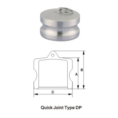 Khớp nối nhanh Camlock inox - Kiểu DP