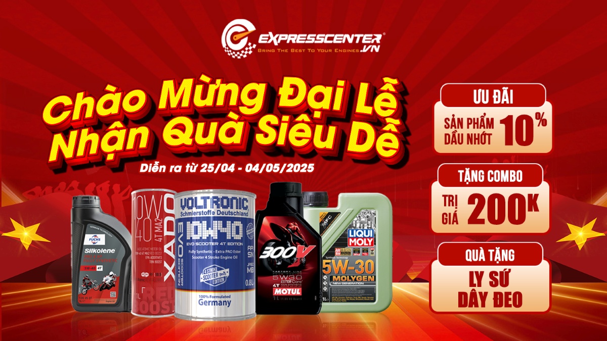 Chào mừng đại lễ - Nhận quà siêu dễ - Miễn phí combo bảo dưỡng 200.000đ