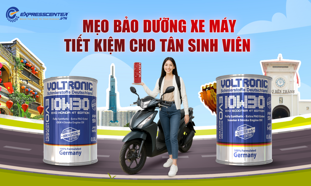 Mẹo bảo dưỡng xe máy tiết kiệm cho tân sinh viên