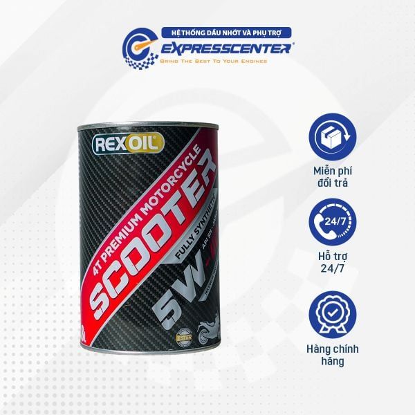 Dầu Nhớt Xe Tay Ga Rexoil Scooter 5W40