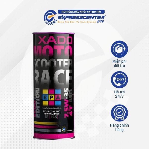 Dầu Nhớt Xe Tay Ga Xado Scooter Race 7.5W35
