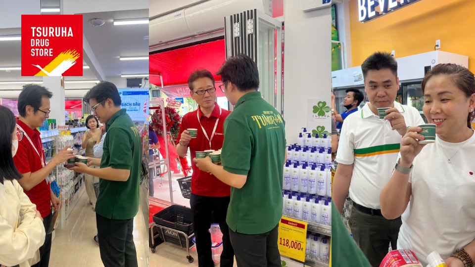 Sâm Ngọc Linh vinh dự góp mặt tại cửa hàng đầu tiên của Tsuruha Drug Store tại Việt Nam