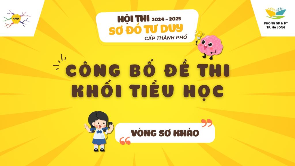 CÔNG BỐ ĐỀ THI SƠ ĐỒ TƯ DUY CẤP THÀNH PHỐ 2024-2025 KHỐI TIỂU HỌC VÒNG SƠ KHẢO