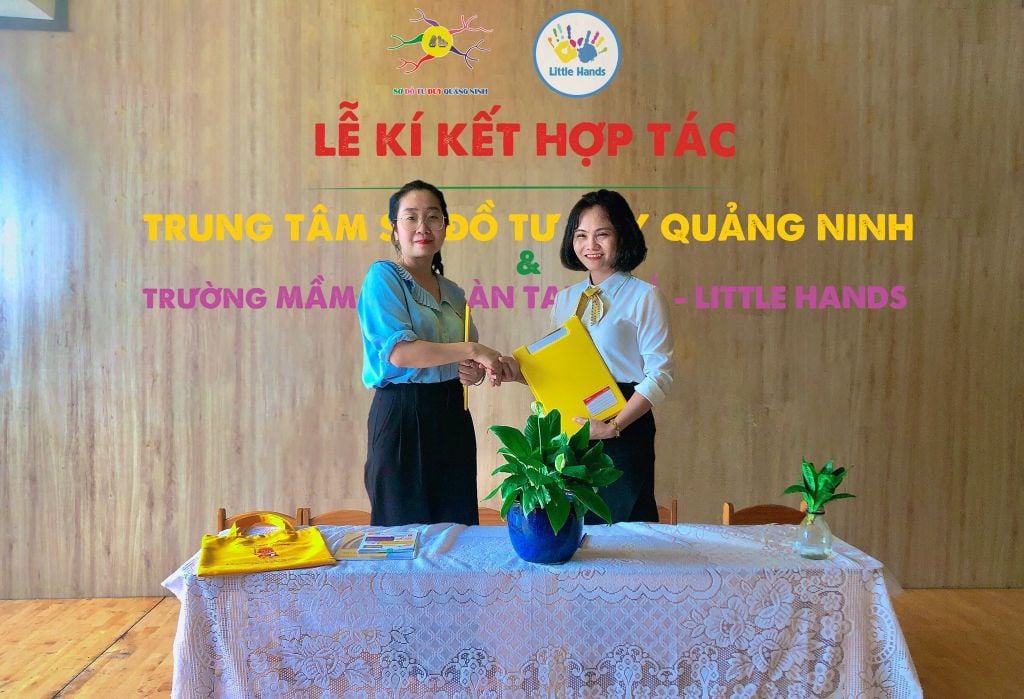 KÍ KẾT HỢP TÁC GIỮA SĐTD QUẢNG NINH VÀ TRƯỜNG MẦM NON BÀN TAY NHỎ