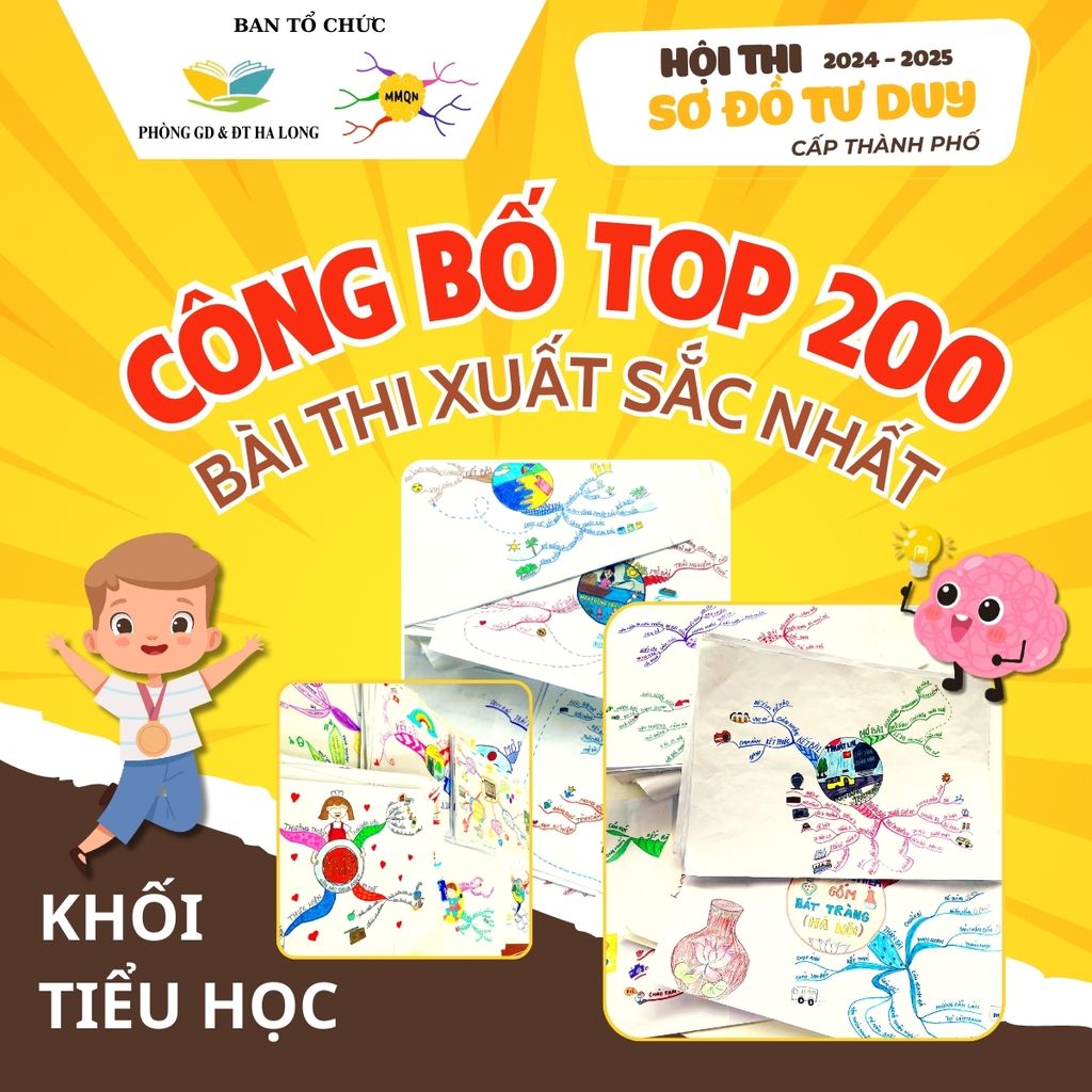 CÔNG BỐ TOP 200 BÀI DỰ THI XUẤT SẮC NHẤT KHỐI TIỂU HỌC