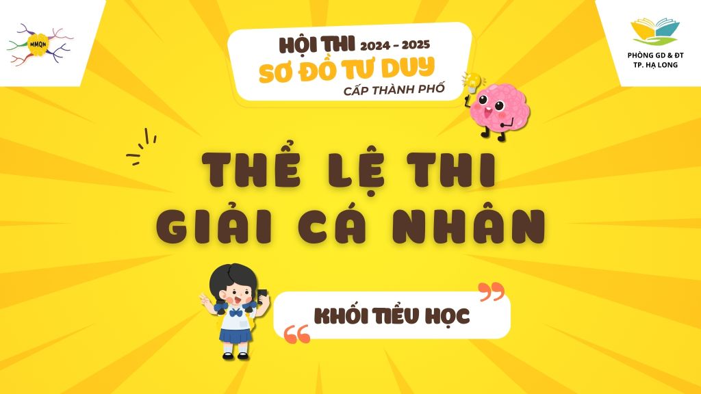 THỂ LỆ GIẢI CÁ NHÂN HỘI THI SƠ ĐỒ TƯ DUY CẤP THÀNH PHỐ NĂM HỌC 2024-2025 KHỐI TIỂU HỌC