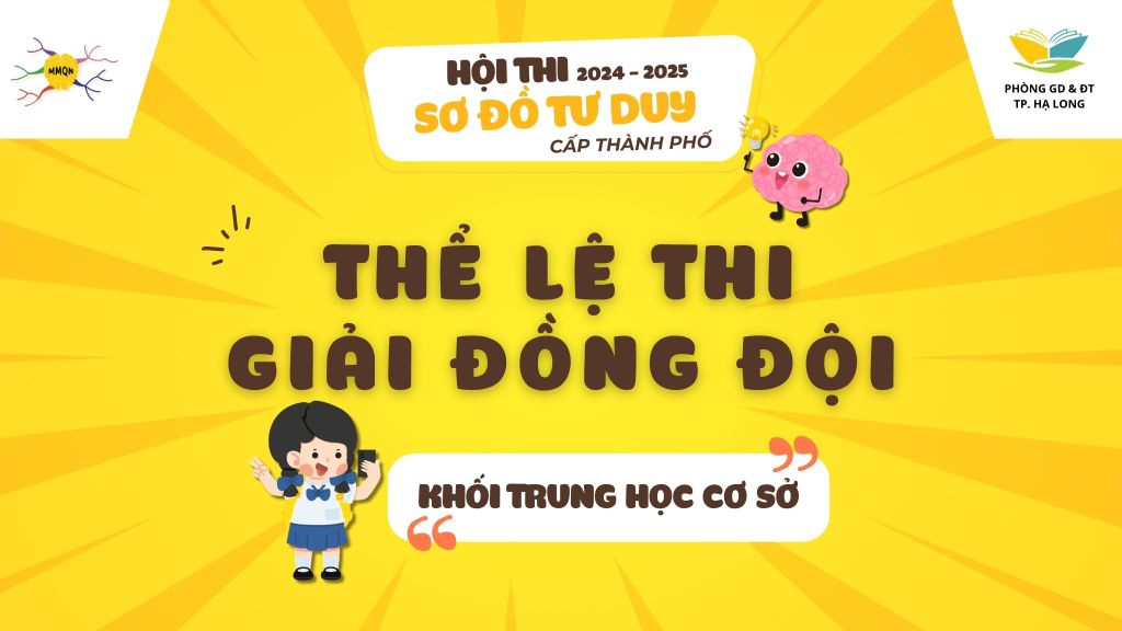 THỂ LỆ GIẢI ĐỒNG ĐỘI HỘI THI SƠ ĐỒ TƯ DUY CẤP THÀNH PHỐ NĂM HỌC 2024-2025 KHỐI THCS