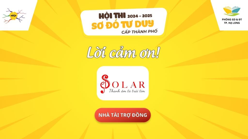 Lời cảm ơn chân thành đến Nhà tài trợ “Trung tâm nghệ thuật Solar”