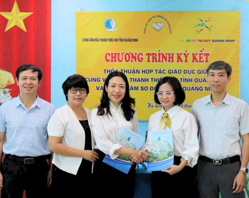 TRUNG TÂM SƠ ĐỒ TƯ DUY QUẢNG NINH HỢP TÁC VỚI CUNG THIẾU NHI QUẢNG NINH