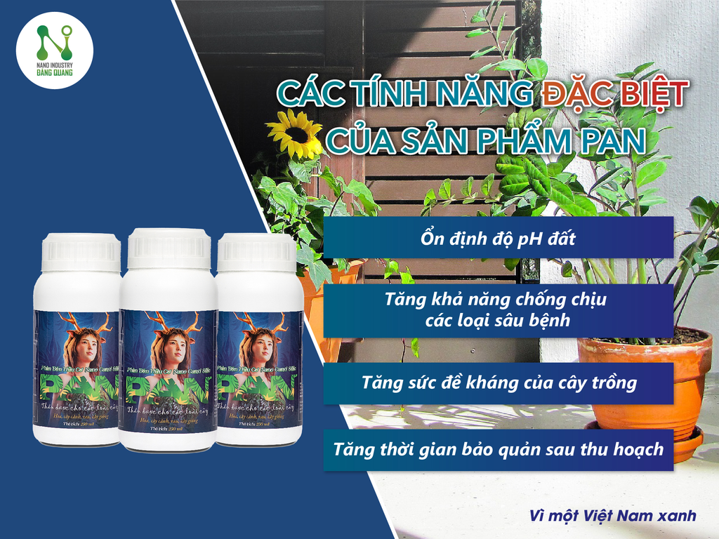 Phân bón hữu cơ công nghệ cao dành cho cây cảnh, hoa và rau