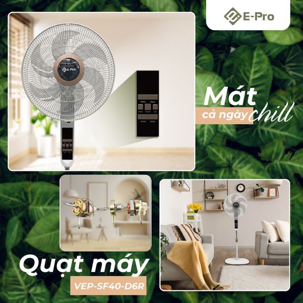 Quạt E-Pro – Động Cơ Đồng Nguyên Chất | Giải Pháp Làm Mát Hiệu Quả & Bền Bỉ Cho Gia Đình