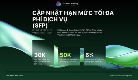 [Cập Nhật Quan Trọng] TikTok Shop Điều Chỉnh Hạn Mức Tối Đa Phí Dịch Vụ SFP Từ Ngày 2/1/2025