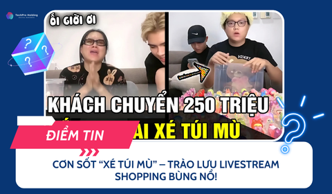 “Túi mù” – Trào lưu kinh doanh livestream shopping TikTok thu hút hàng nghìn người xem