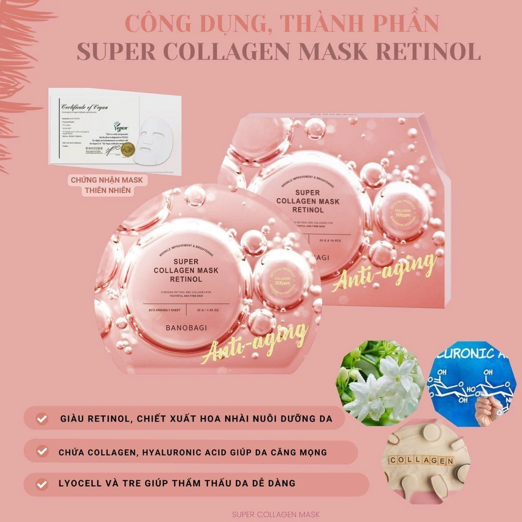 Mặt nạ Banobagi Super Collagen Retinol