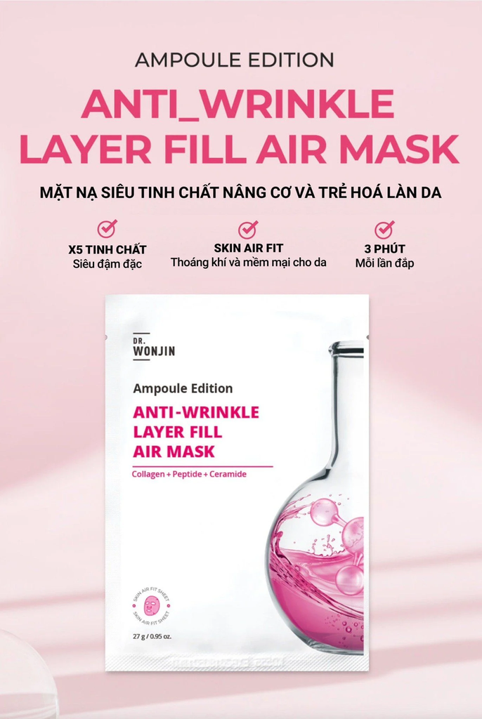 Mặt nạ Wonjin Anti-Wrinkle Layer Fill Air