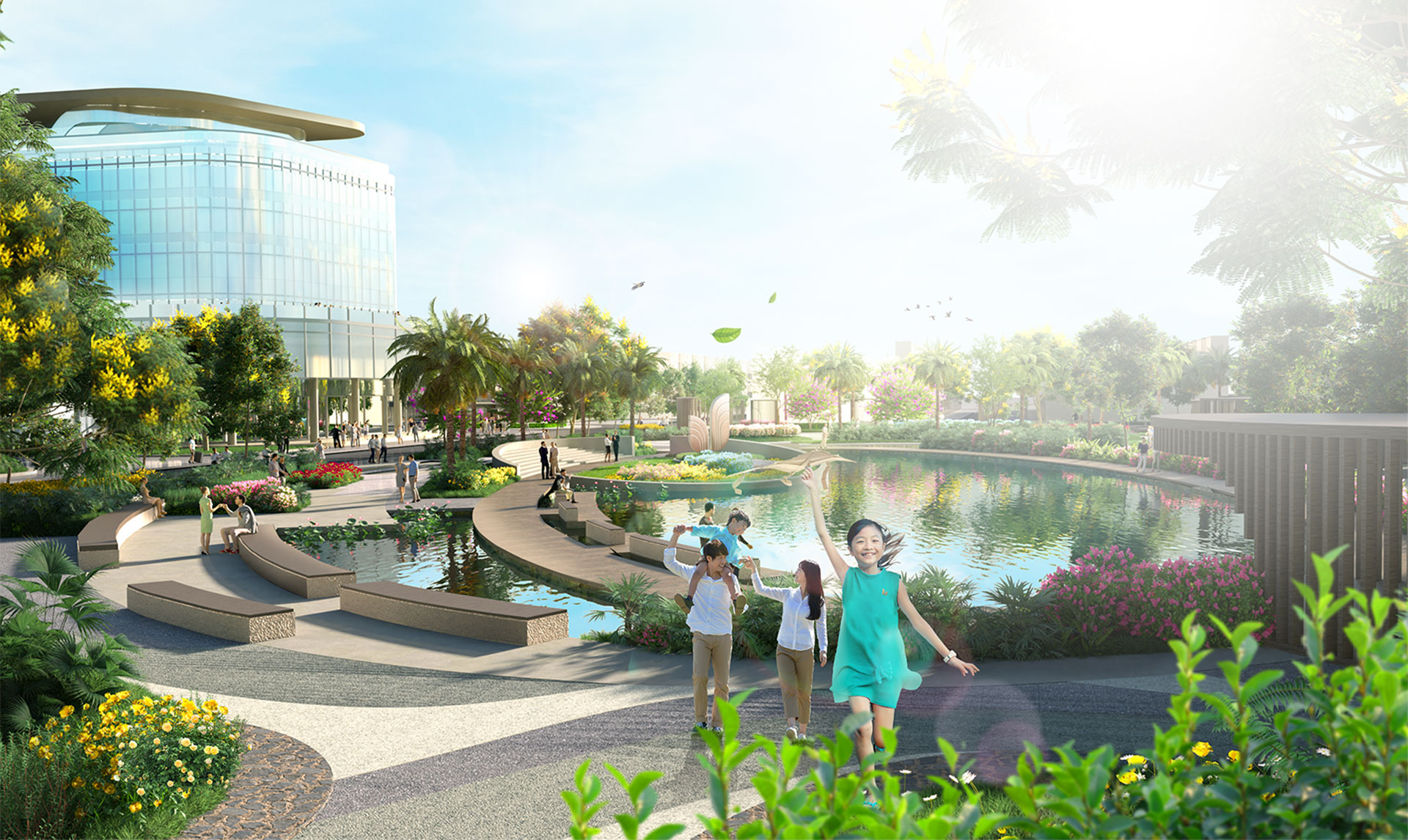 Không gian sinh thái tại Khu đô thị La Home