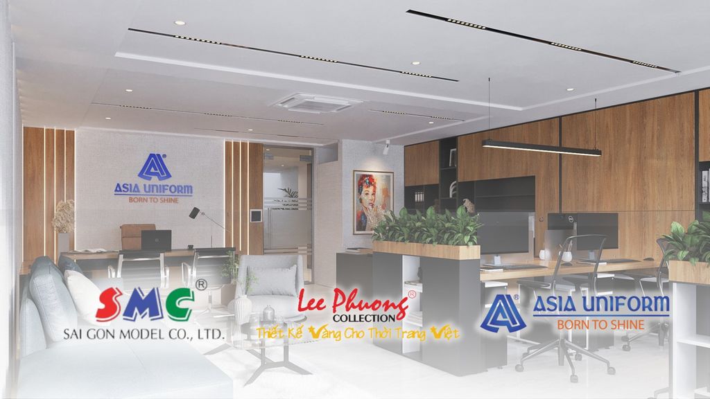 đồng phục á châu asia uniform logo văn phòng