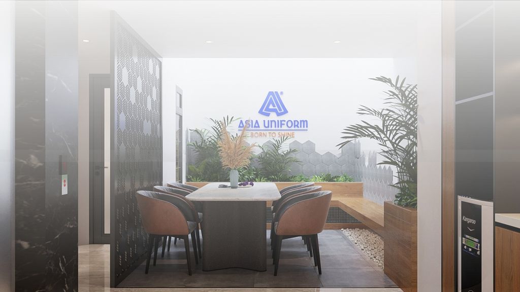 đồng phục á châu asia uniform logo văn phòng