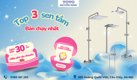 TOP 3 MẪU SEN TẮM TOTO BÁN CHẠY NHẤT – ĐẸP, BỀN, ĐÁNG TIỀN!