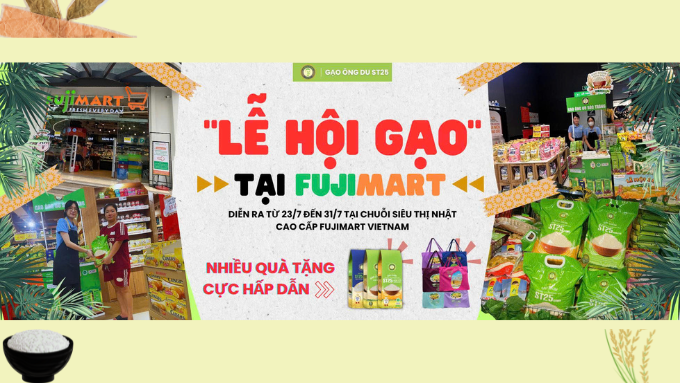 Gạo Ông Du góp mặt tại Lễ Hội Gạo FujiMart với ưu đãi đến 42%