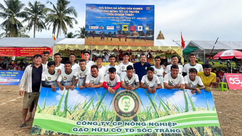 Gạo Ông Du Đồng Hành Cùng Giải Bóng Đá Nông Dân Khmer Tỉnh Sóc Trăng