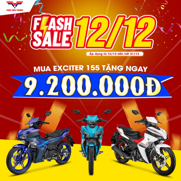 Yamaha Exciter 155 VVA tháng 12/2024: Giá Hấp Dẫn, Giảm Mạnh