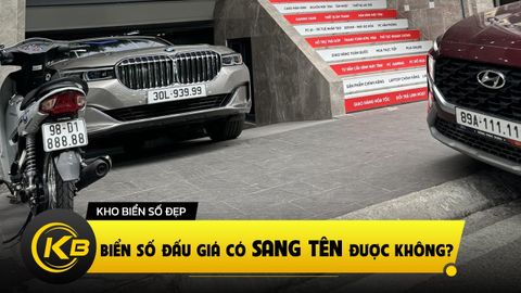 Biển số đấu giá có sang tên được không?