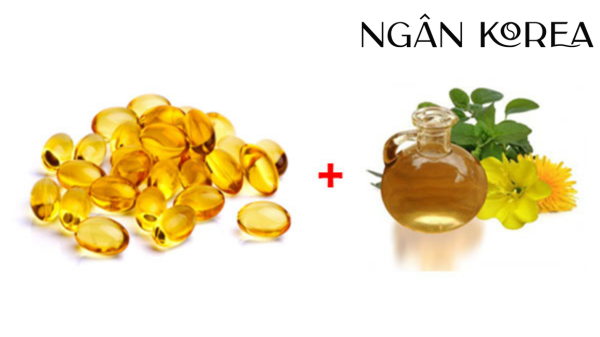 vitamin e và tinh dầu hoa anh thảo